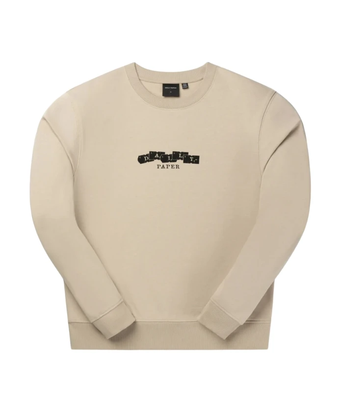 

Толстовка с круглым вырезом и художественным принтом Daily Paper, бежевый