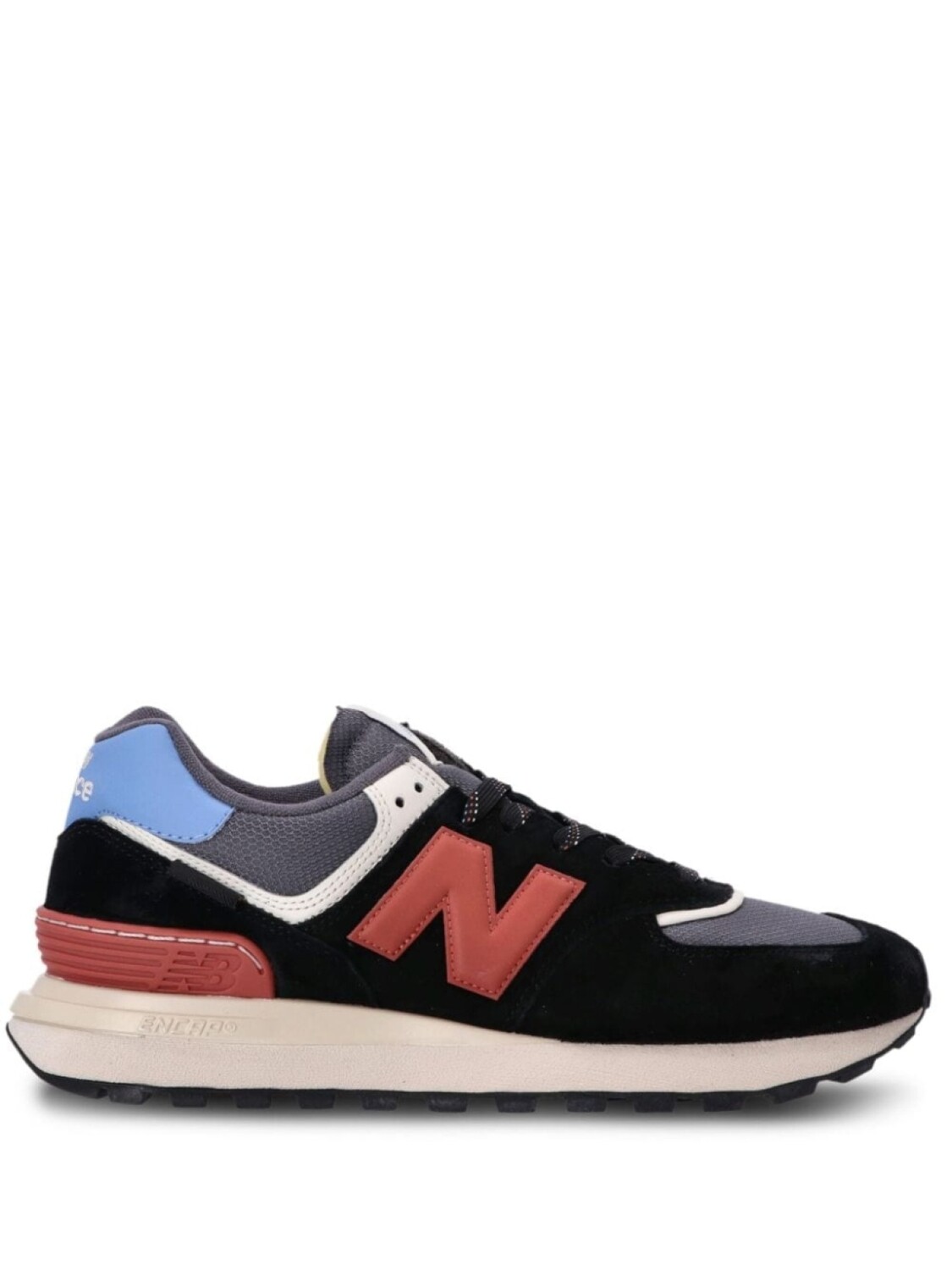 

Кроссовки New Balance 574, черный/красный/голубой
