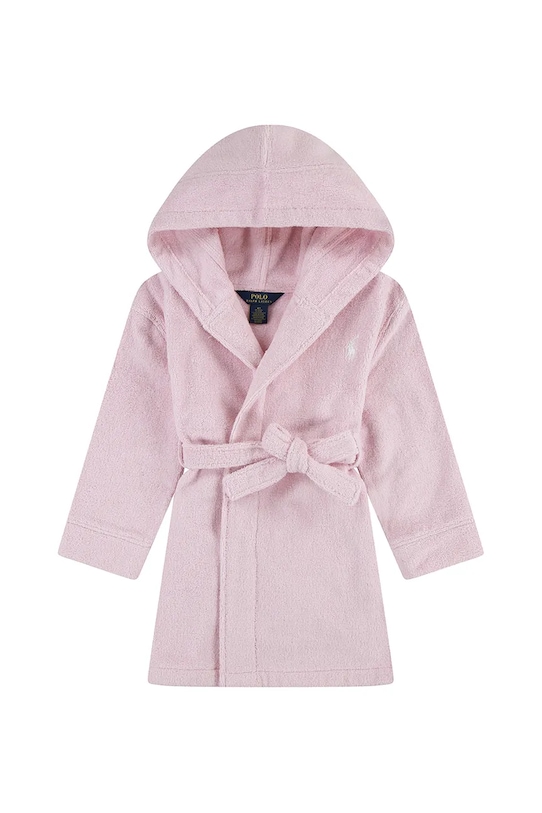 

Детский хлопковый халат Polo Ralph Lauren, розовый