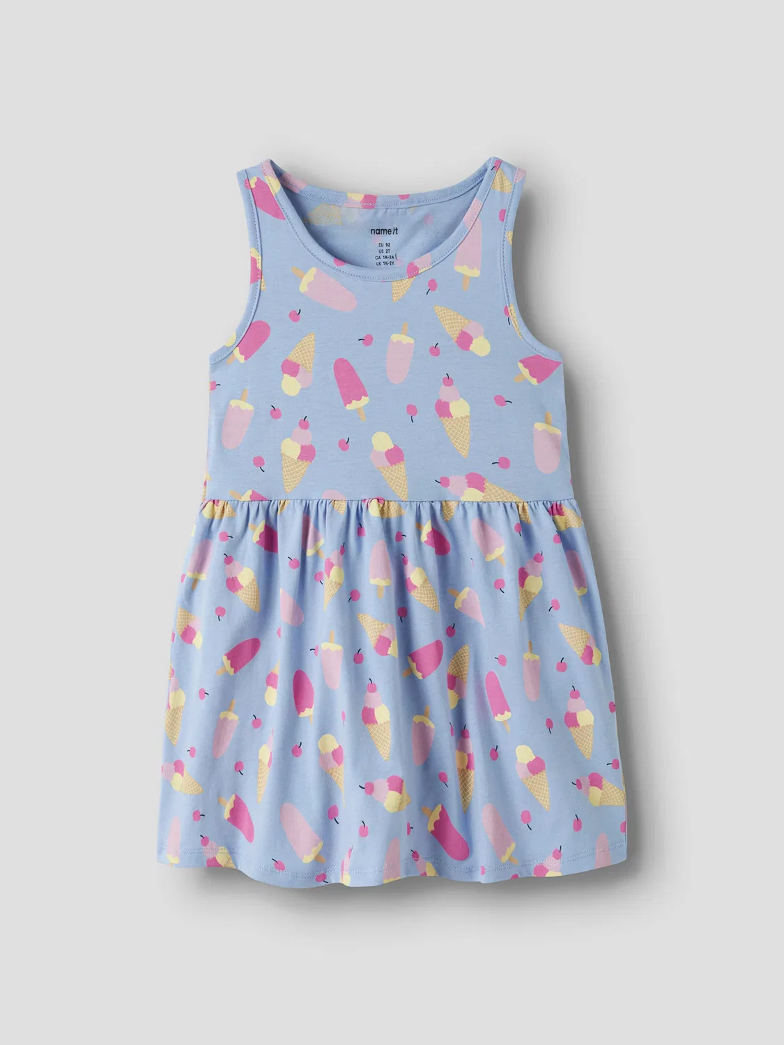 Платье 'NMFVINEO' Name It, Light Blue/Rose — фото 3