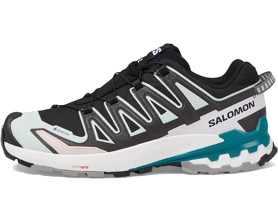 Кроссовки Salomon XA Pro 3D V9 GORE-TEX, цвет Black/Bleached Aqua/Harbor Blue — фото 4