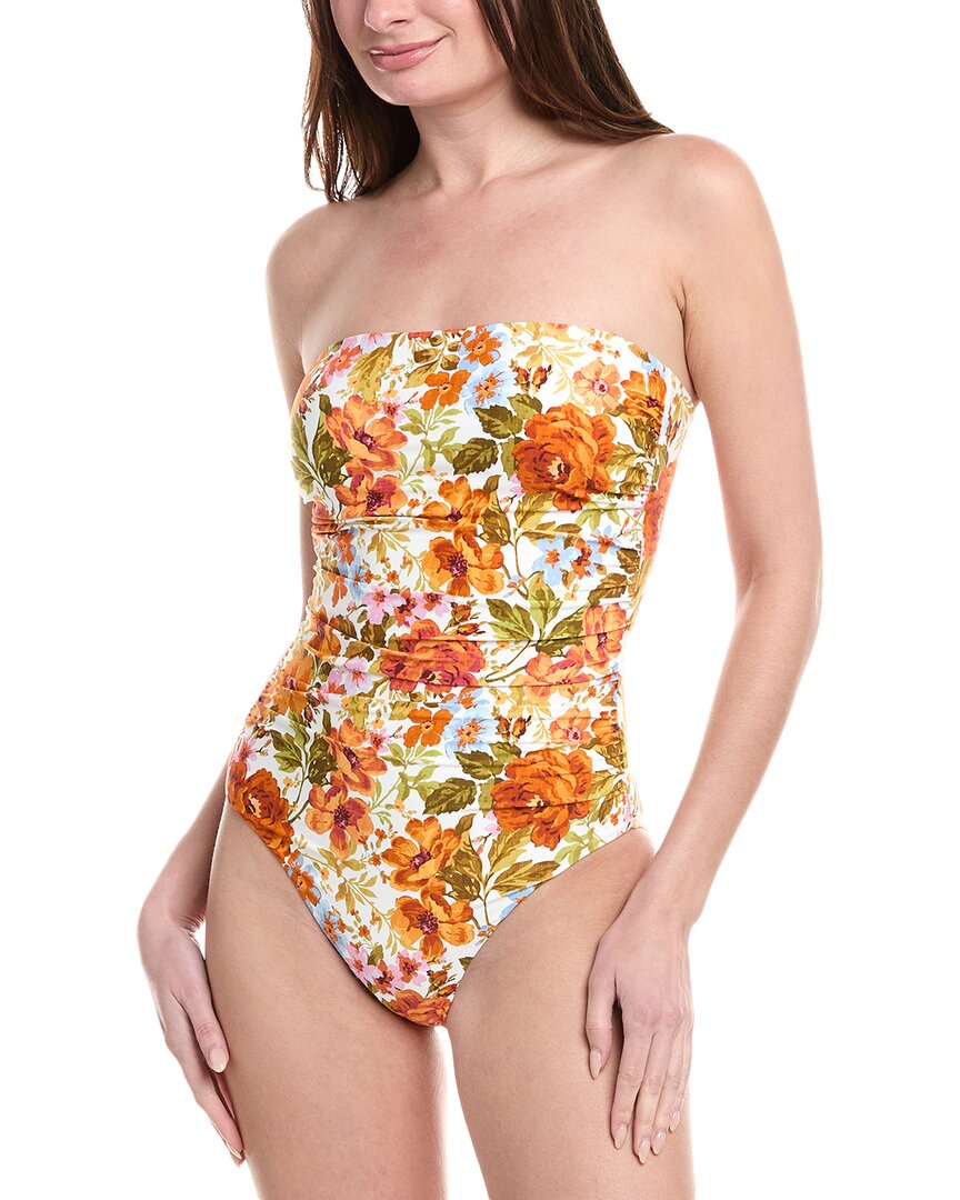 

Цельный купальник-бандо Monte and Lou Evie со сборками Monte And Lou, белый