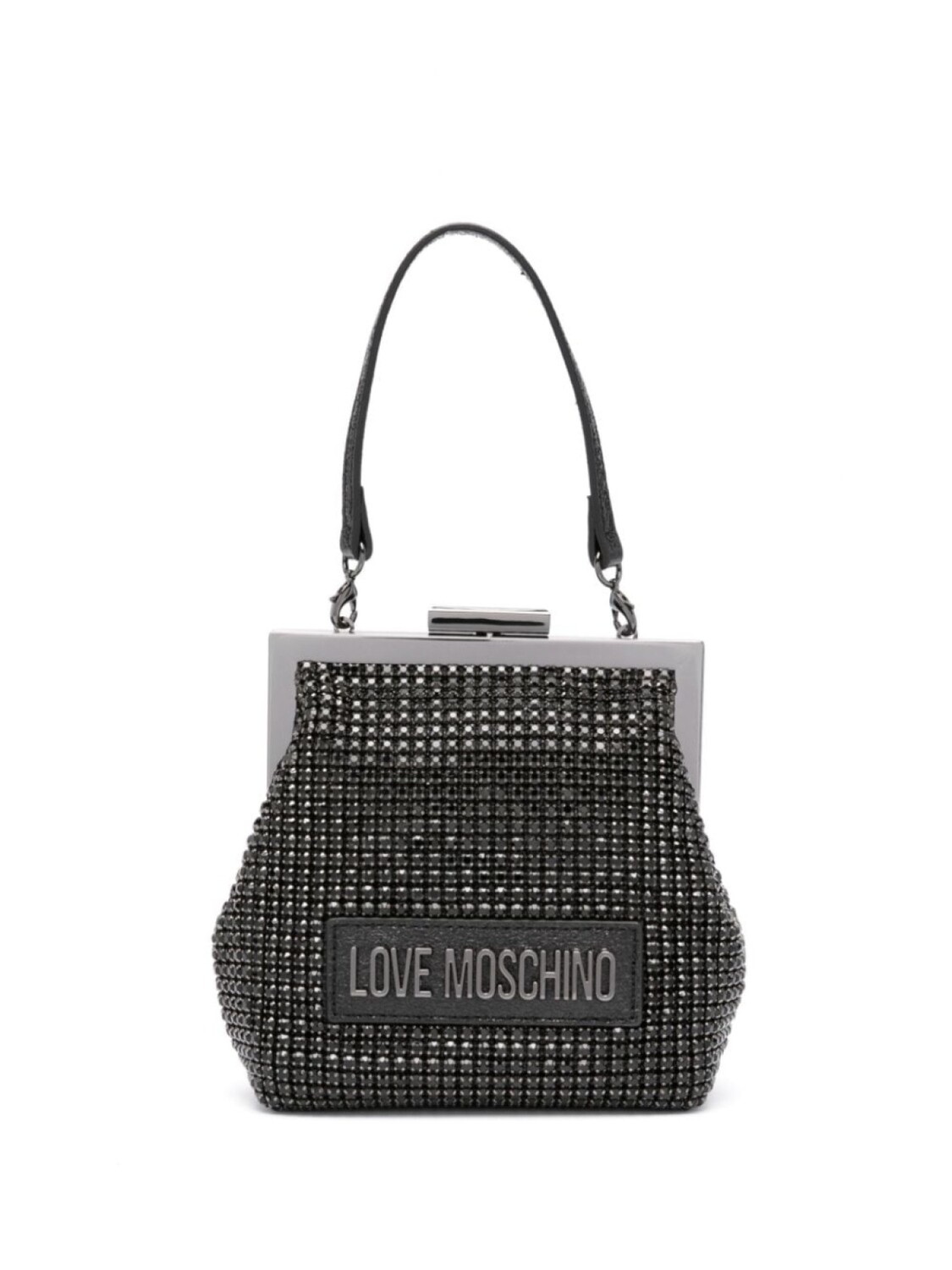 

Love Moschino клатч с логотипом, черный