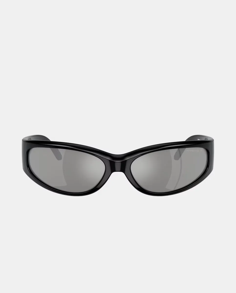 

Мужские овальные солнцезащитные очки синего и черного цветов Arnette, чёрный