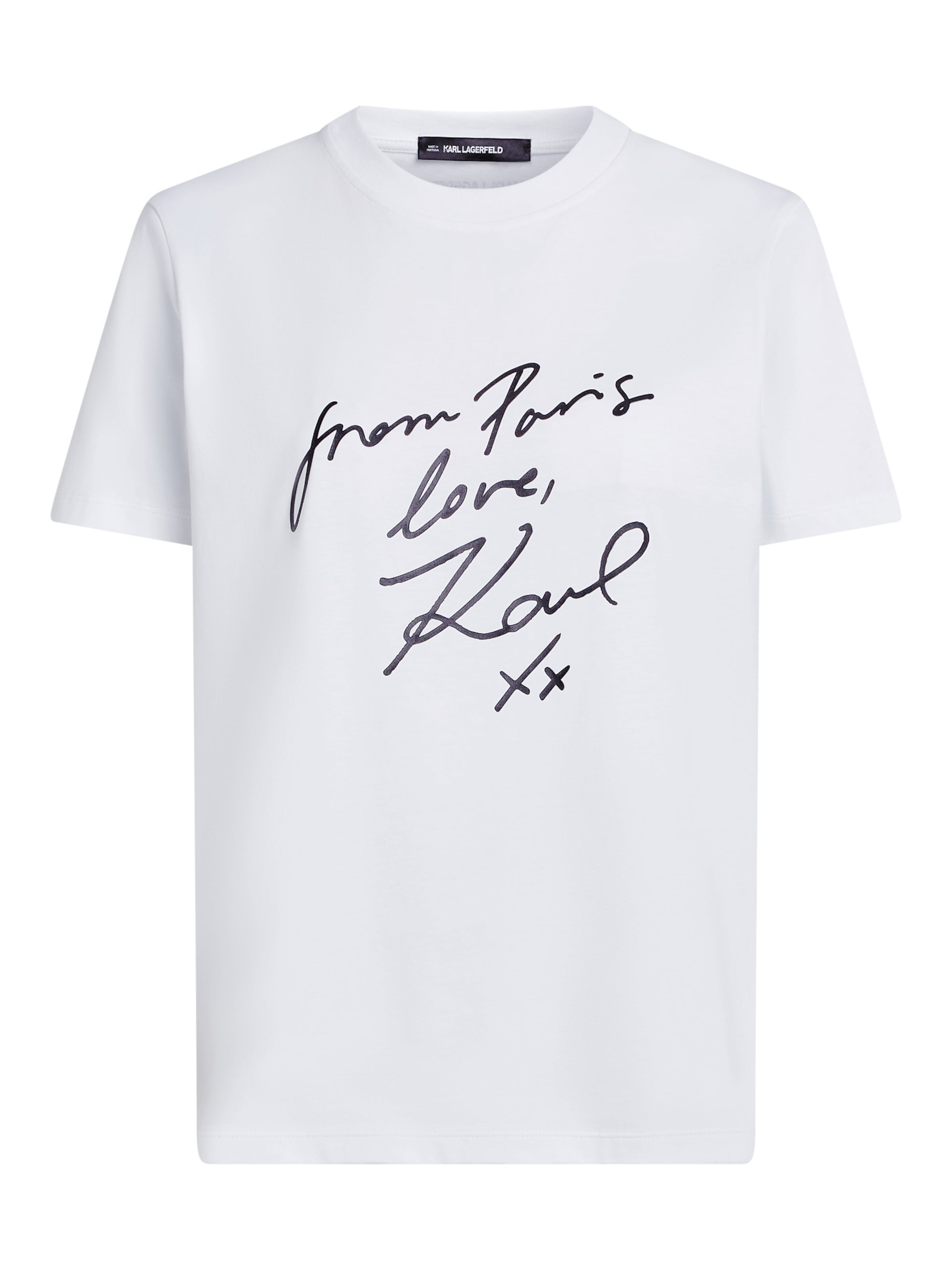 

Karl Lagerfeld Футболка 'With Love' в белом цвете