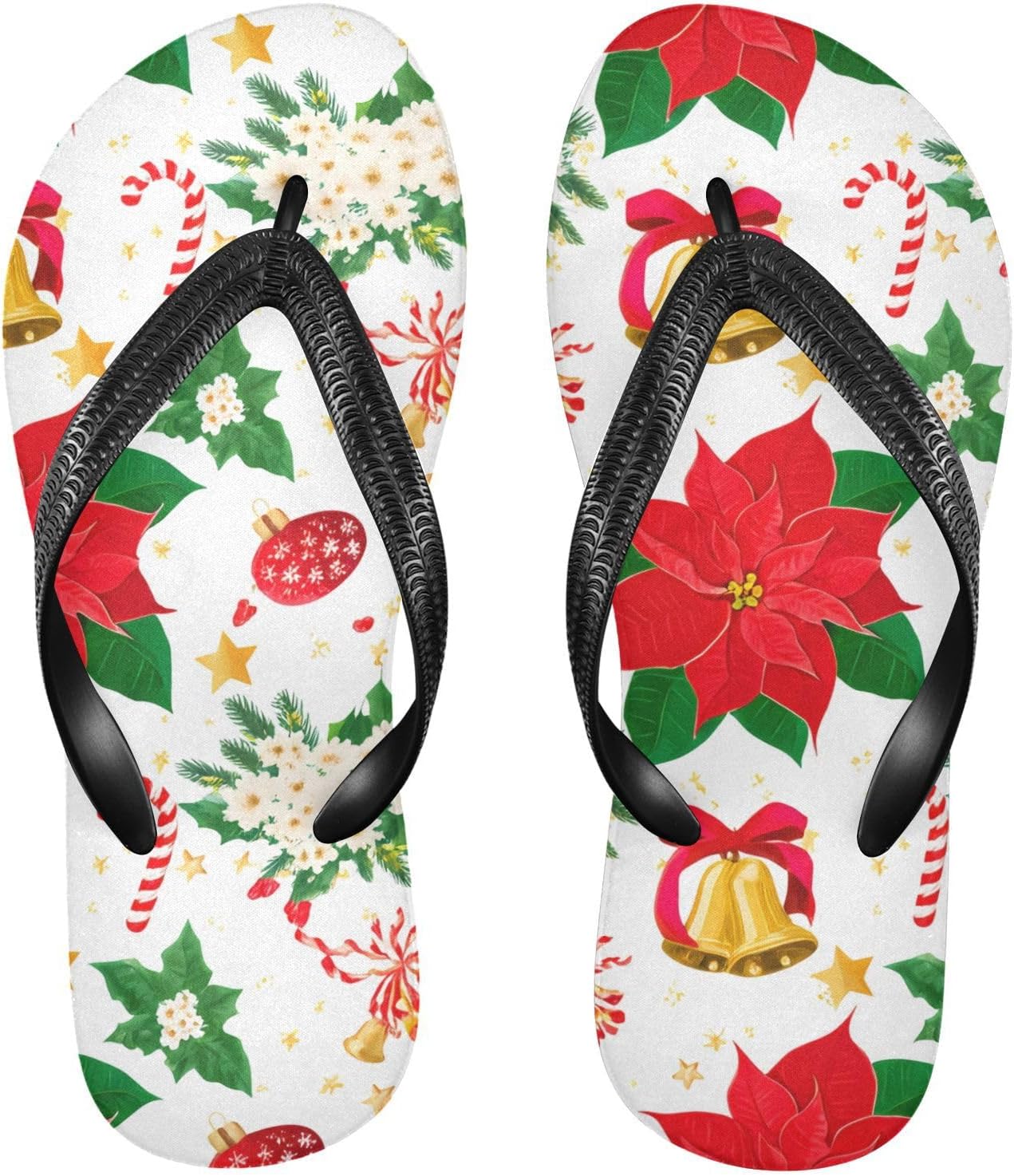 

Вьетнамки с колокольчиком, конфеткой и звездой, белые пляжные шлепанцы, резиновые, противоскользящие, летние тапочки для мужчин и женщин Sinestour