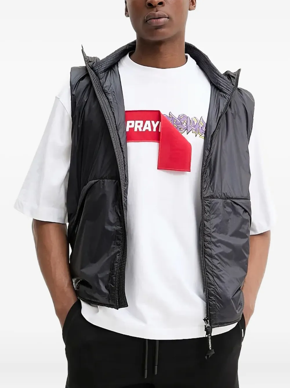 

Футболка с логотипом и круглым вырезом Sprayground, белый