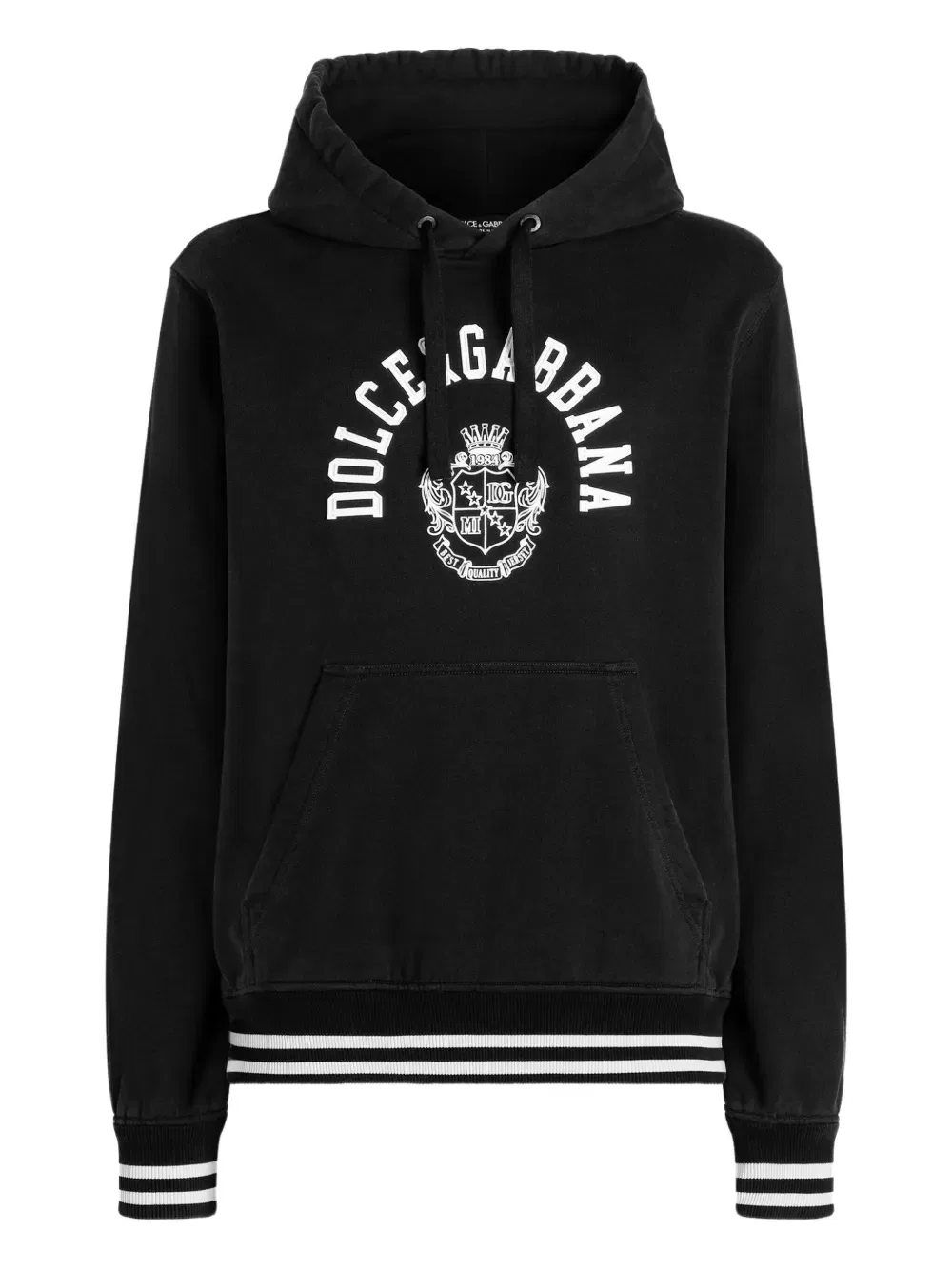 Худи с графическим принтом Dolce & Gabbana, черный