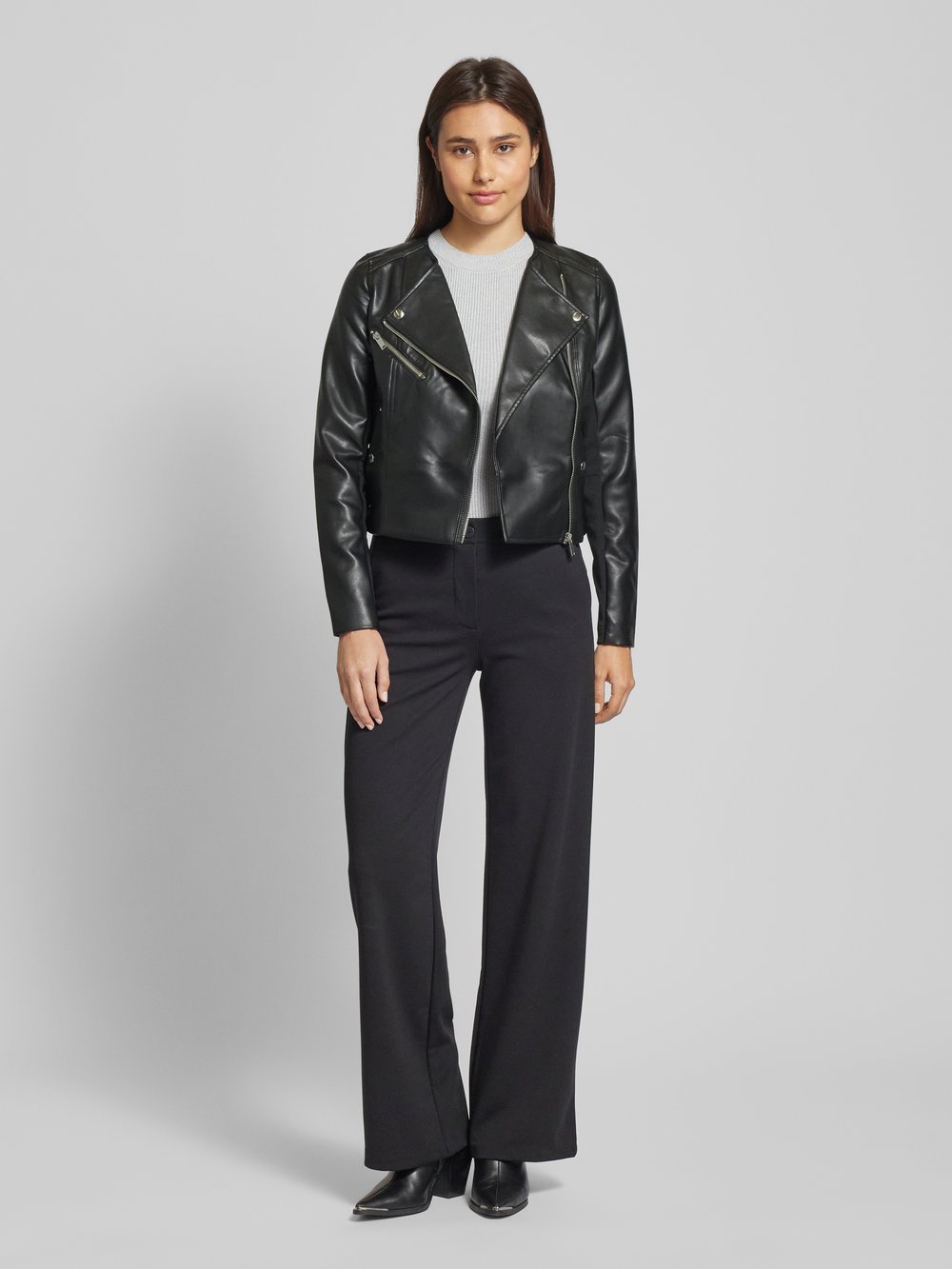 

Байкерская куртка с карманом на молнии модель 'RILEY RIO' Vero Moda Outdoor, черный