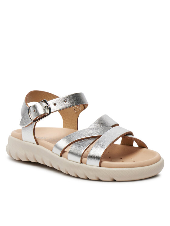 Сандалии J Sandal Soleima Gir J45GSA 000CF C1007 M Geox, серебряный — фото 2