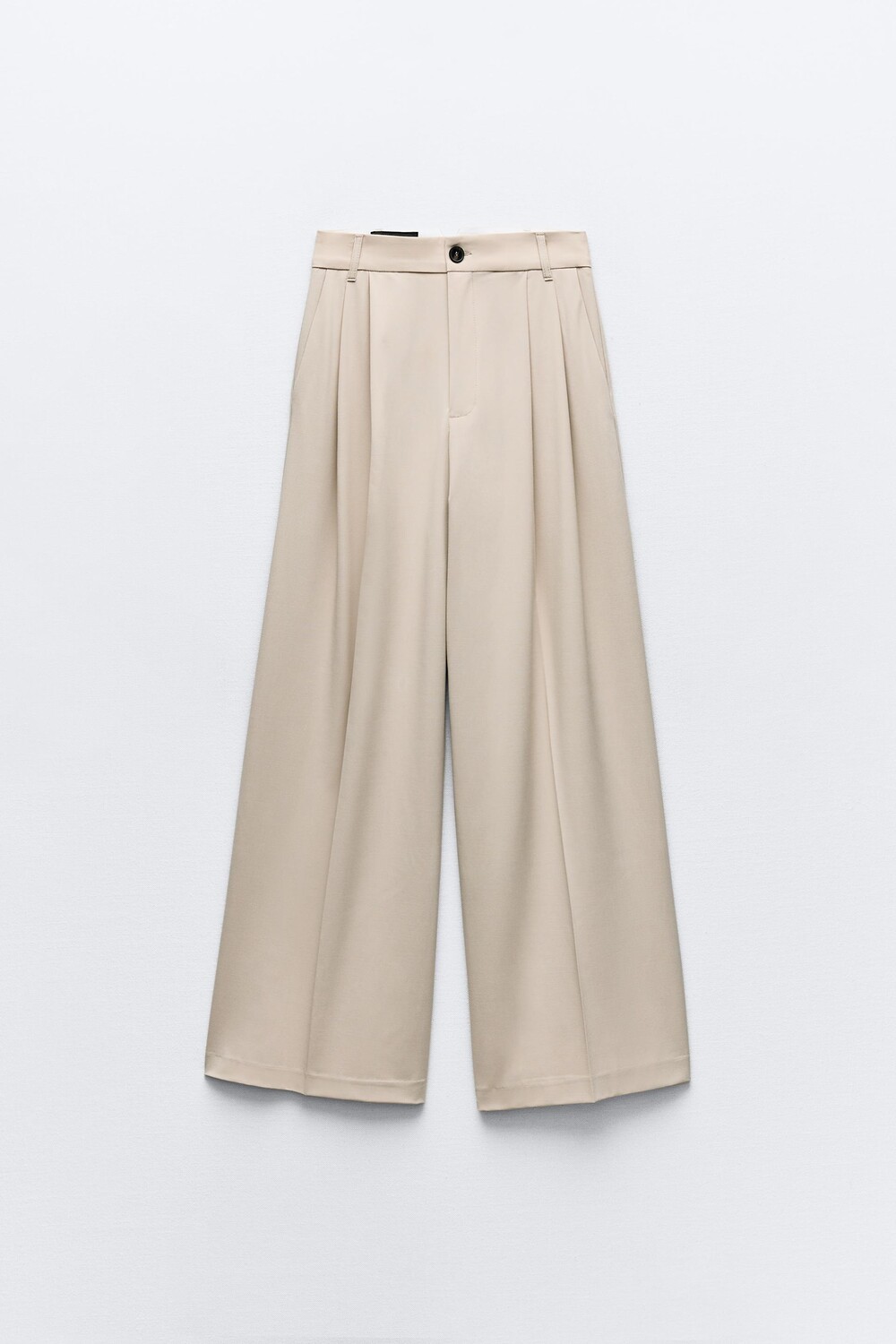 

Брюки Zara Pleated, бежевый