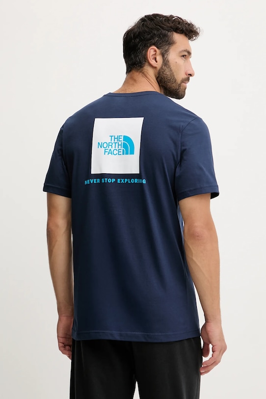 

Хлопковая футболка Redbox The North Face, синий