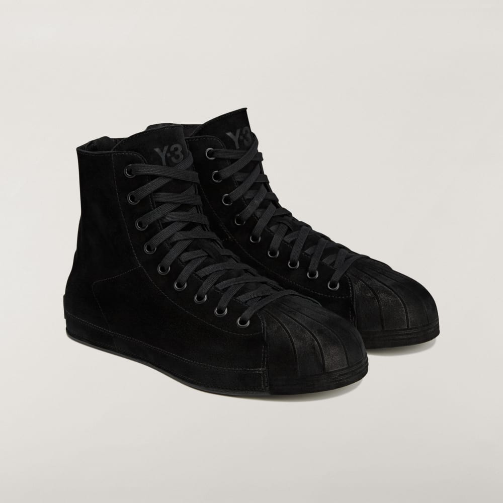 Высокие кроссовки Adidas Y-3 NIZZASTAR HI, цвет Black/Black/Black — фото 4