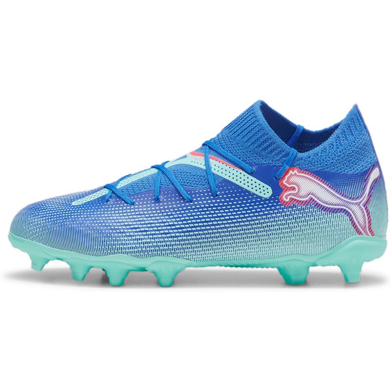 Футбольные бутсы Future 7 Pro FG/AG JR Puma, цвет bluemazing-puma white-electric peppermint — фото 4