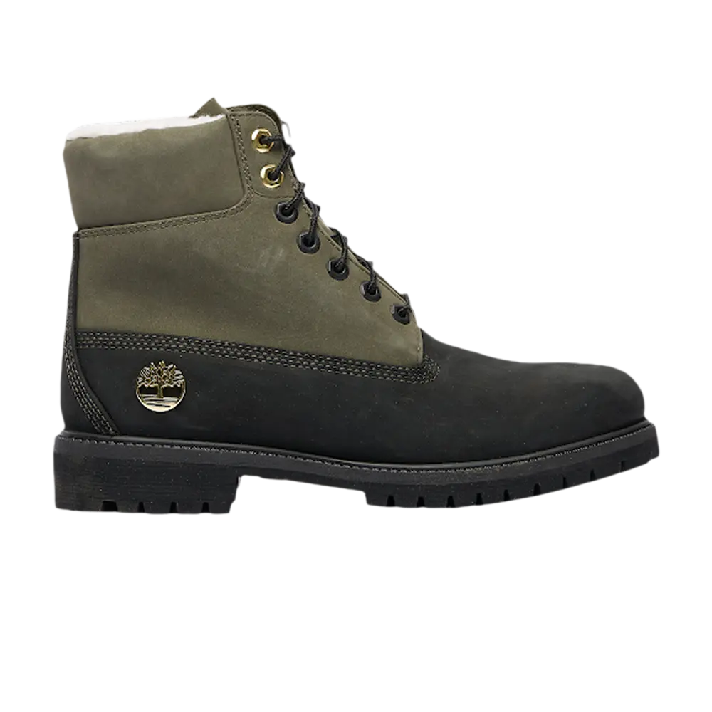 Ботинки Timberland 6 Inch Shearling Premium Junior, зеленый
