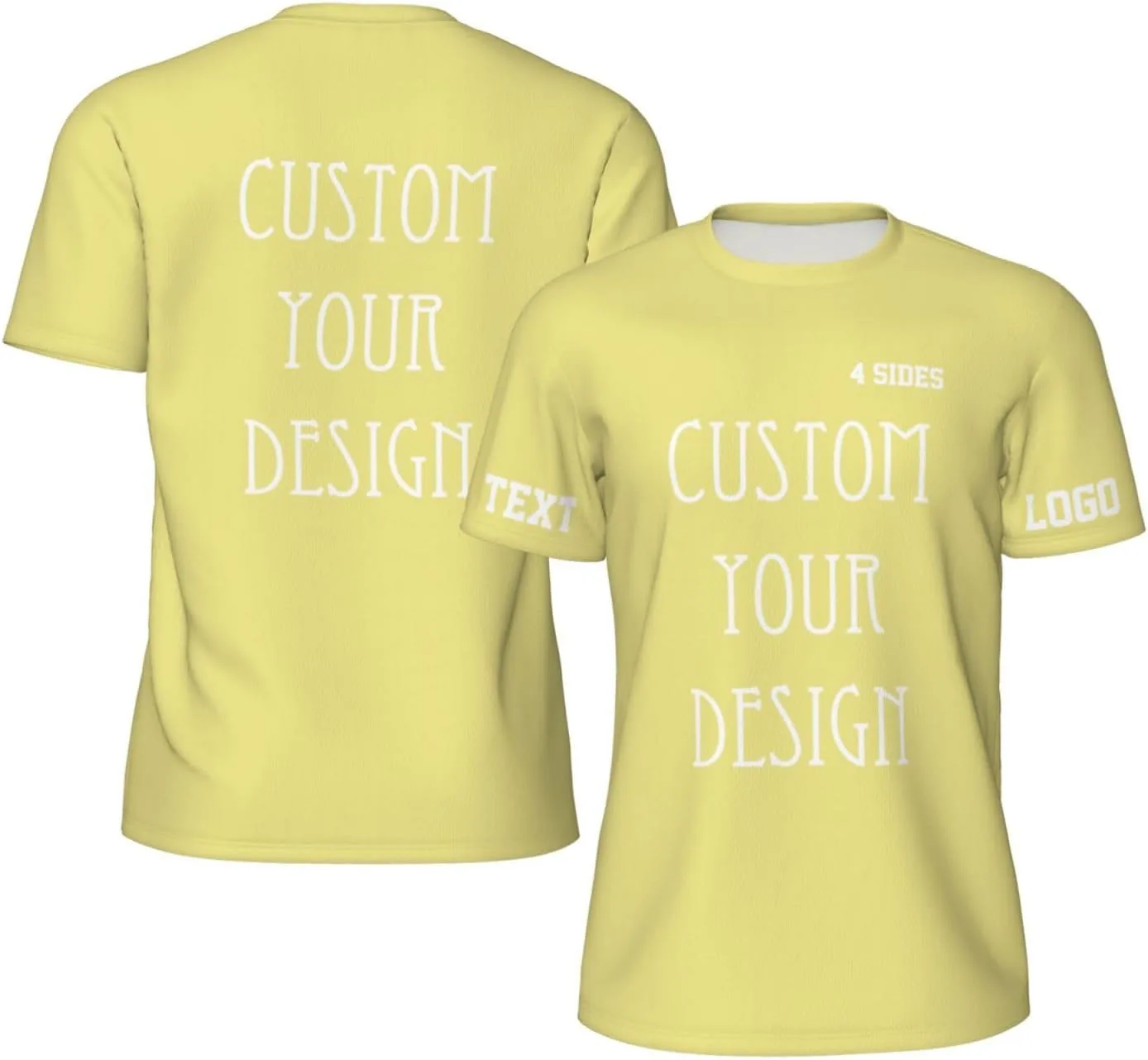 

Футболка Custom для мужчин с принтом на все стороны