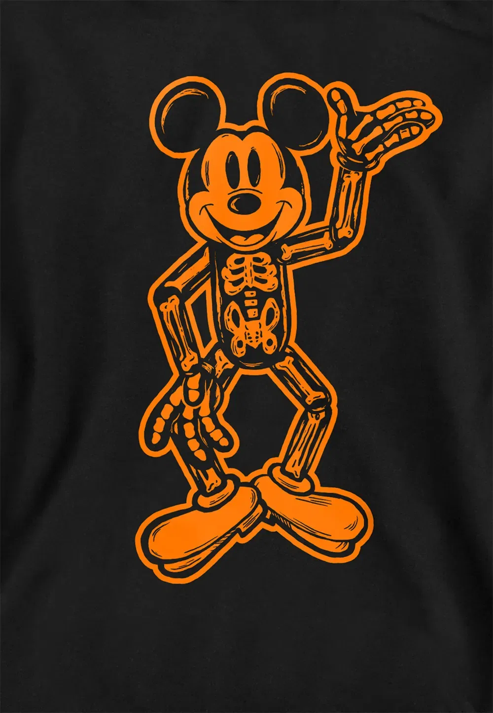 Худи детское Mickey Mouse Skeleton, Disney, черный — фото 2