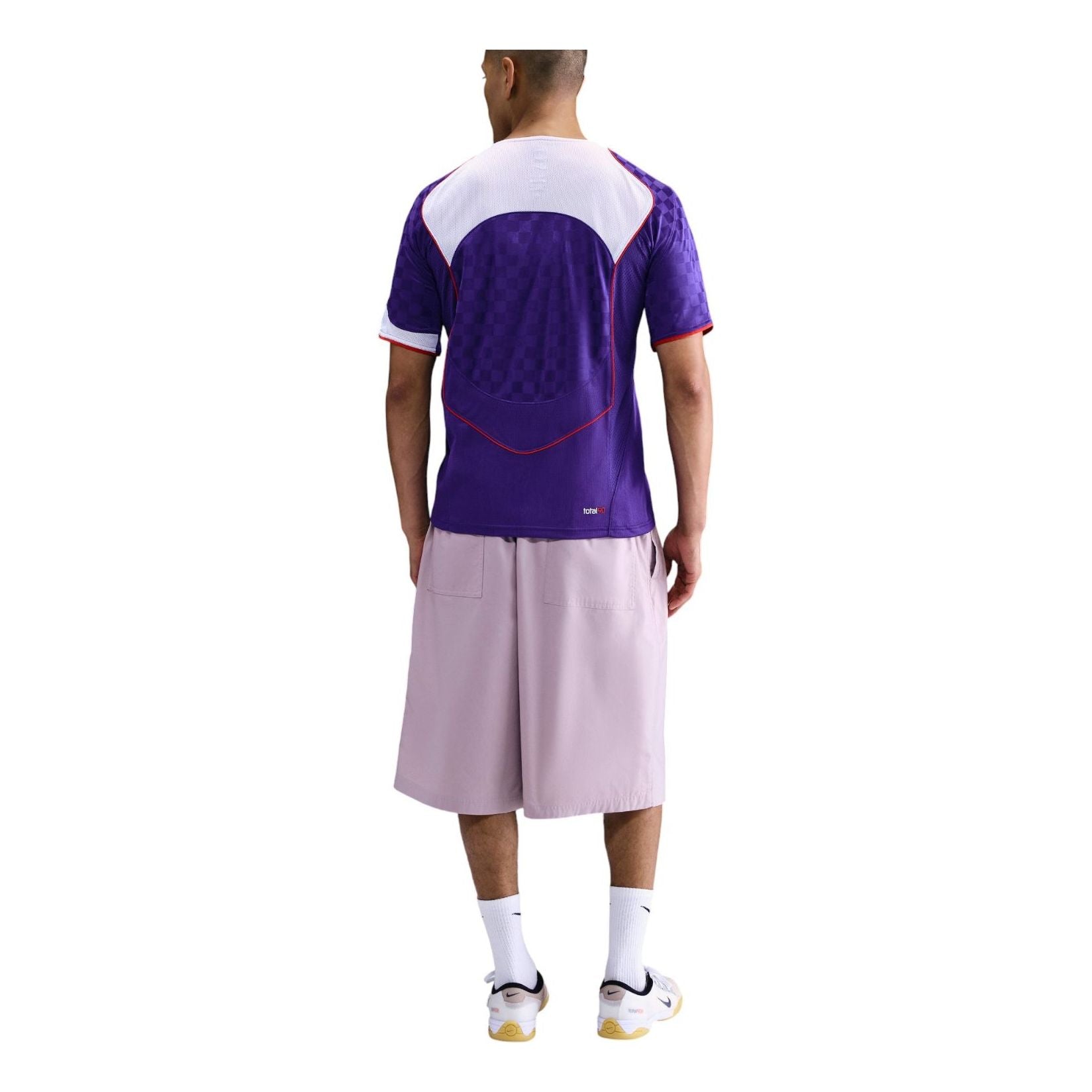 Футболка Nike Total 90 Dri-FIT с коротким рукавом, цвет «Court Purple White Gym Red» — фото 2
