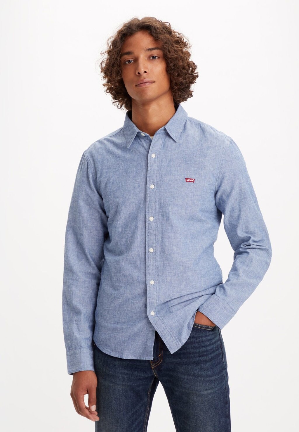 

Рубашка Battery Slim Peony Levi's, цвет blues
