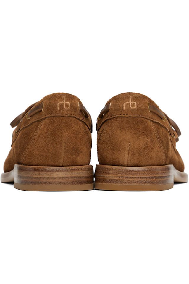 Картеровские замшевые топсайдеры Rag & Bone, цвет umber suede — фото 2