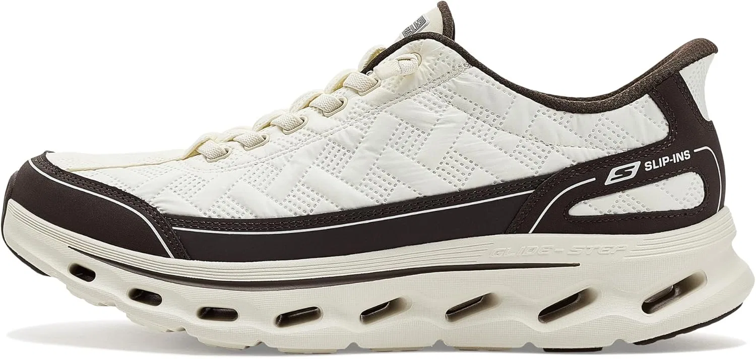 Мужские кроссовки Skechers Go Walk Glide-Step 2.0 Cosy Walker, Tan Textile Brown Trim — фото 4