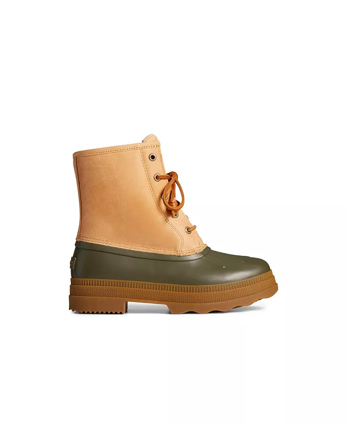 Женские ботинки Saltwater 2.0 с круглым носком Sperry, зеленый — фото 2