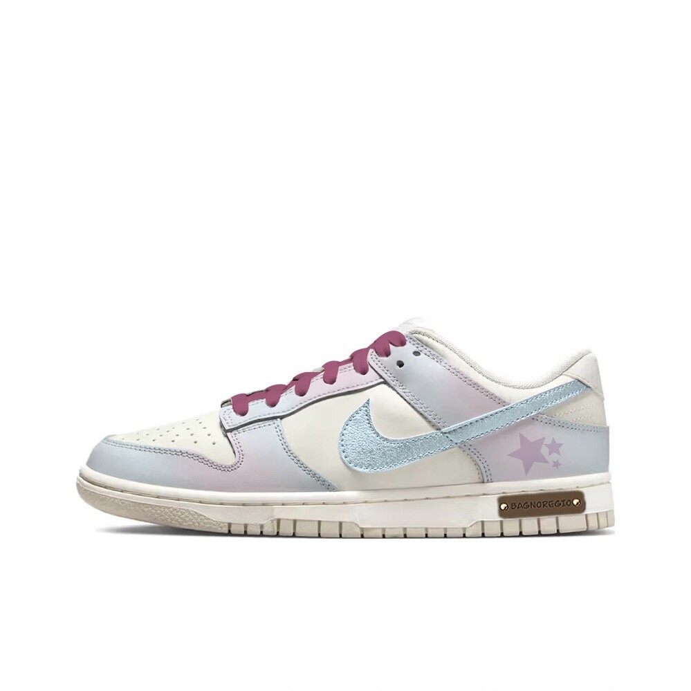

Кроссовки Nike Dunk Skateboard Shoes Women's Low-Top White Blue, Синий, Кроссовки Nike Dunk Skateboard Shoes Women's Low-Top White Blue