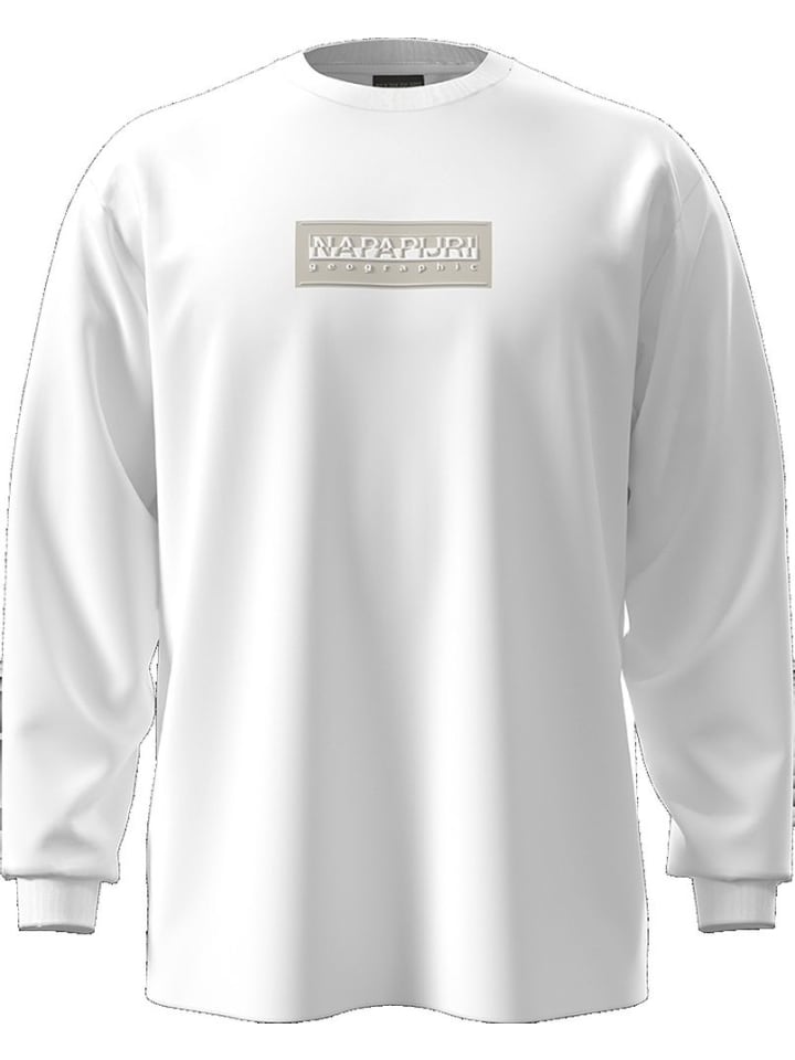 

Napapijri Лонгслив с длинными рукавами "S-Box Logo Ls" белого цвета