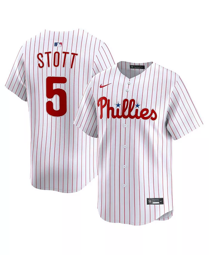 

Мужская белая лимитированная джерси Philadelphia Phillies с именем Bryson Stott Nike
