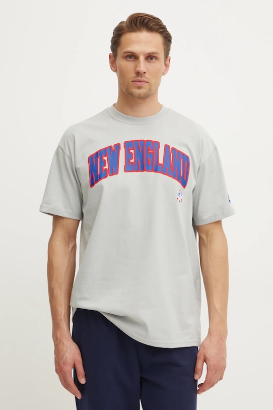 

Хлопковая футболка New England Patriots Nike, серый