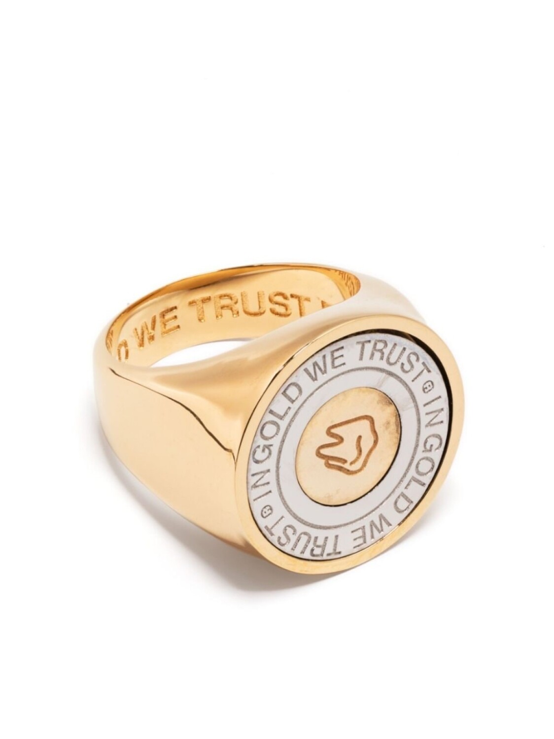 

Перстень с логотипом IN GOLD WE TRUST PARIS, золотой