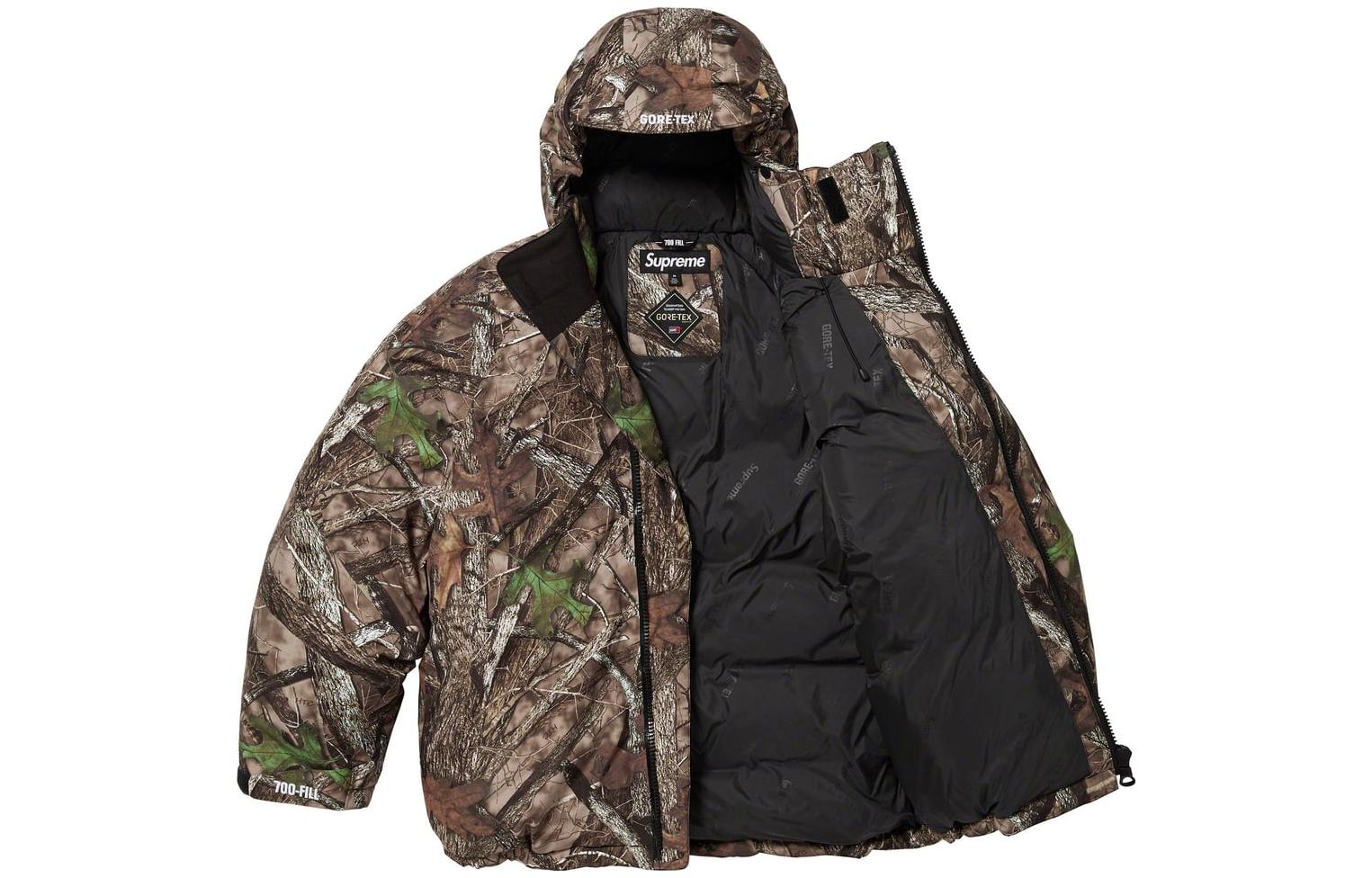 Куртка пуховая GORE TEX 700 Fill Down Parka FW23 Supreme, Wooden Camouflage/Timber Camo — фото 4
