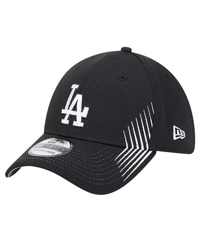 

Мужская черная кепка Los Angeles Dodgers Active Dash Mark 39THIRTY Flex Hat New Era, черный