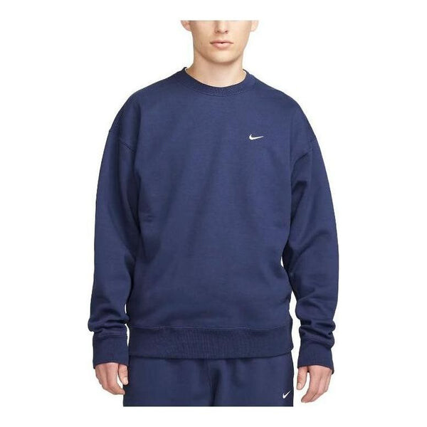 

Толстовка solo swoosh fleece crewneck sweatshirt 'blue' Nike, синий