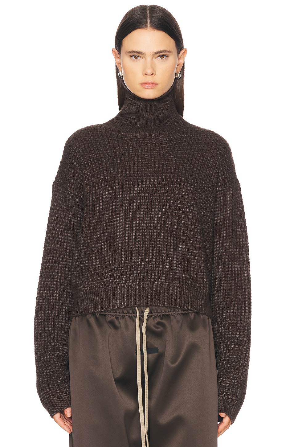 

Облегающий водолазный свитер Fear Of God Essentials, Brown