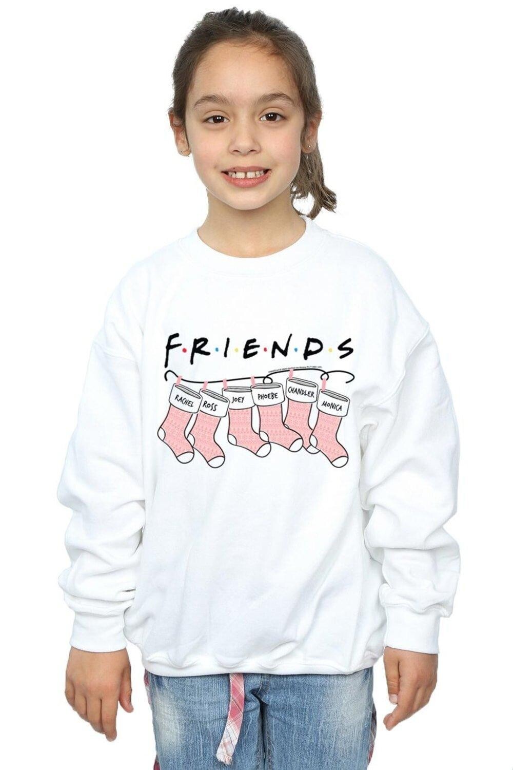 

Толстовка с логотипом Christmas Stocking Friends, белый