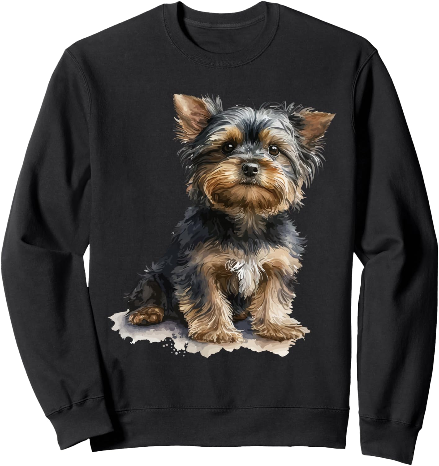 

Толстовка с изображением йоркширского терьера в акварельном стиле Yorkshire Terrier Gifts For Dog Lovers And Owners, черный