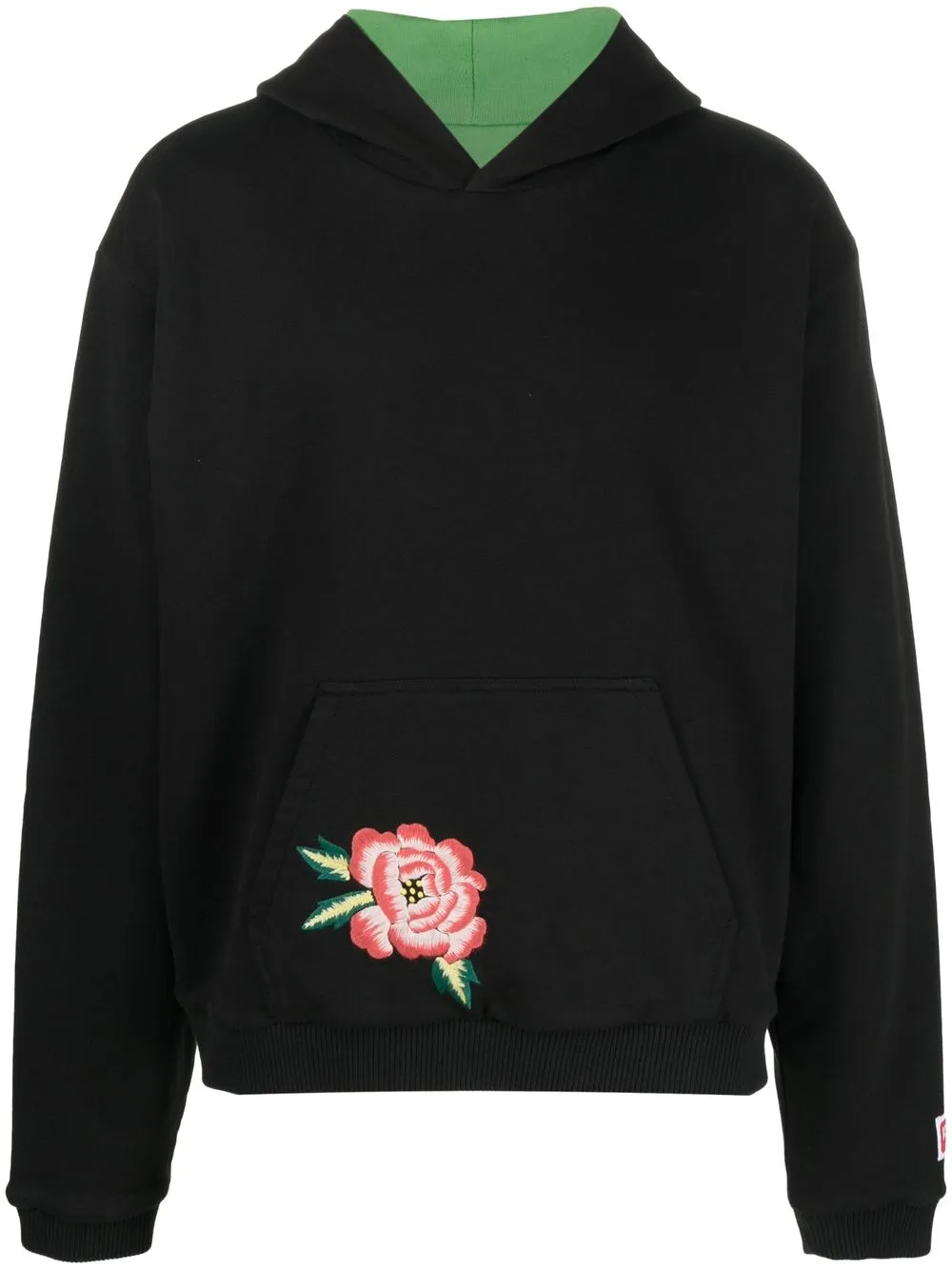 

Худи с вышивкой KENZO, черный