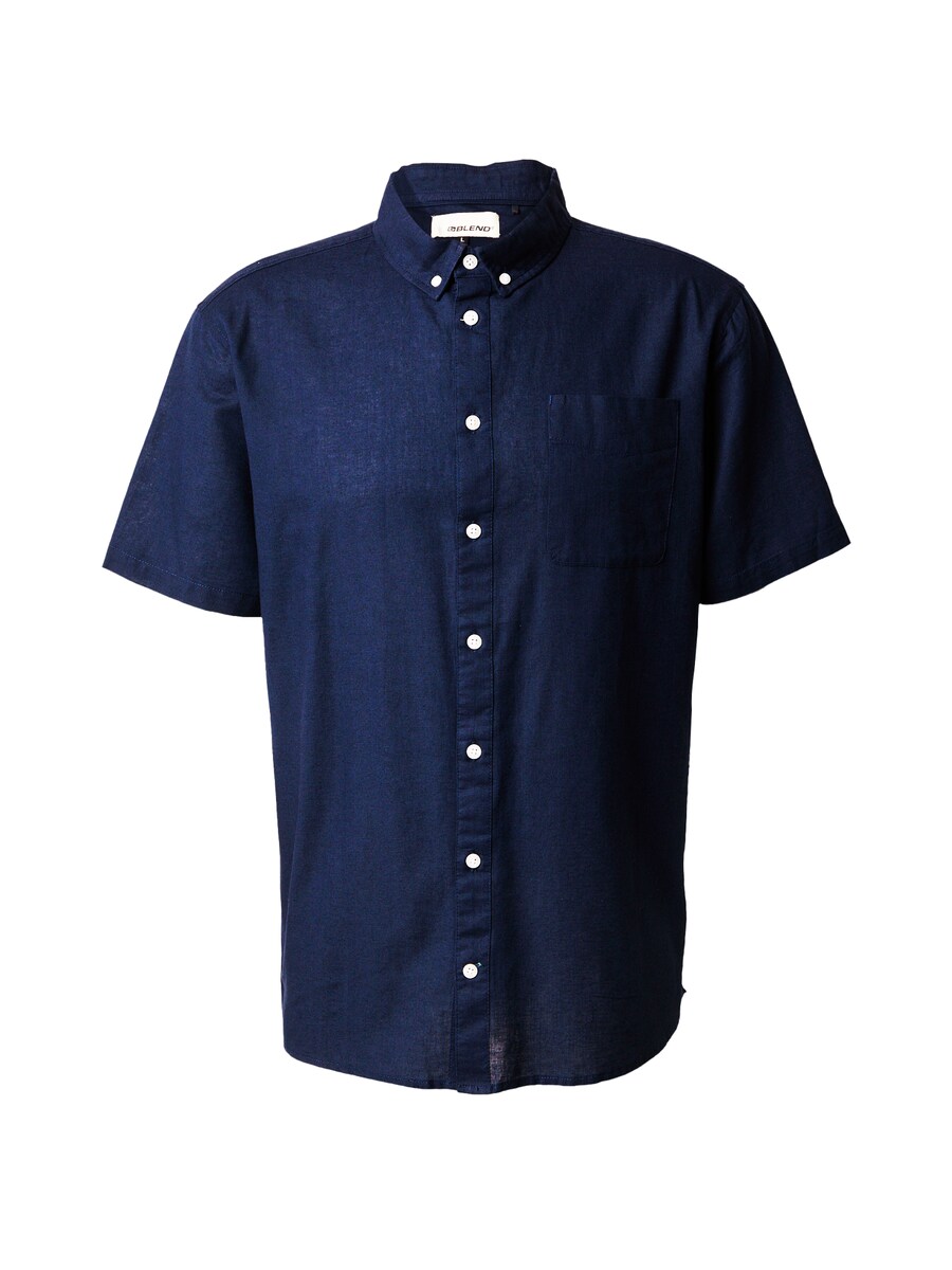 

Рубашка на пуговицах классического кроя BLEND, ночной синий