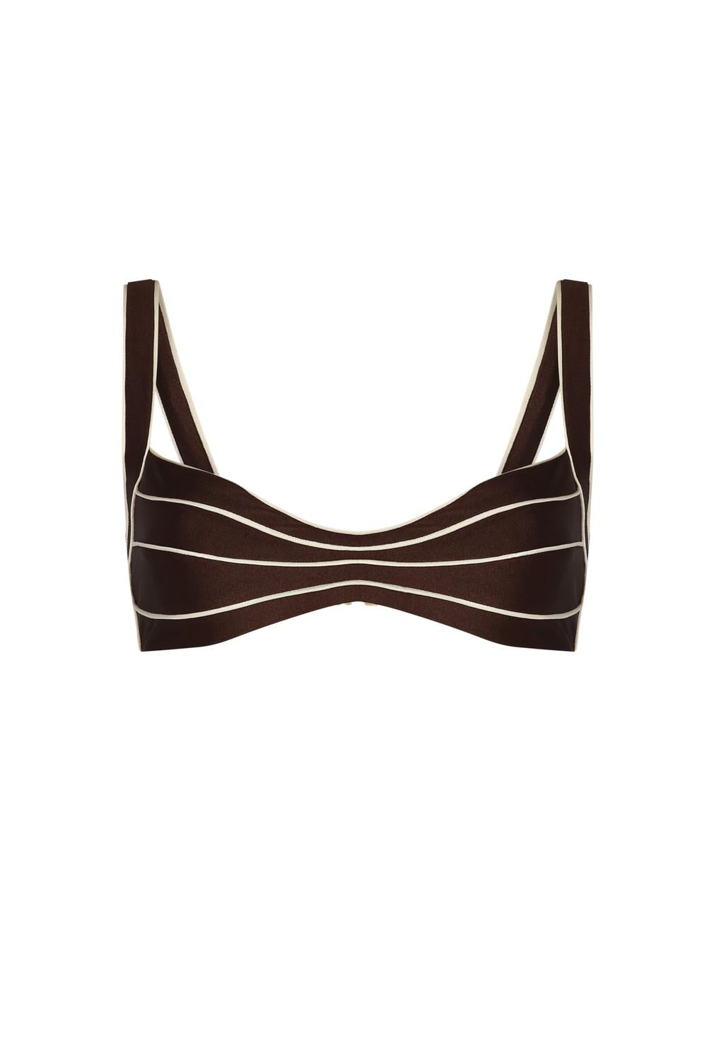 

Аманесер бралетте бикини топ в шоколадном цвете Nelblu