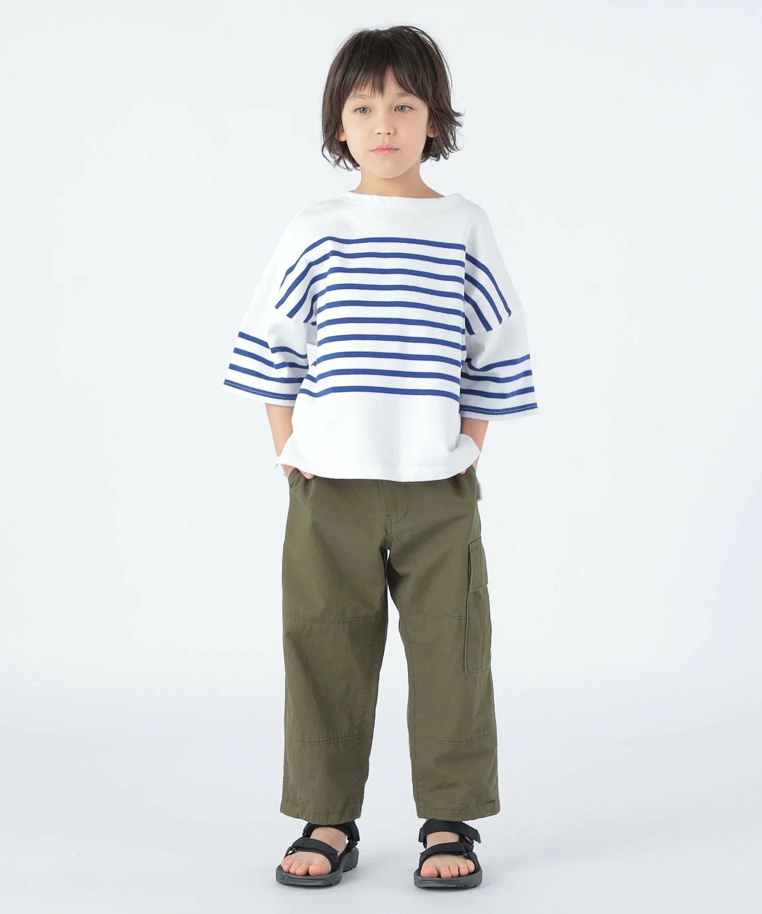 Детская футболка с коротким рукавом и панельной каймой (100–170 см) SHIPS KIDS, Blue — фото 4