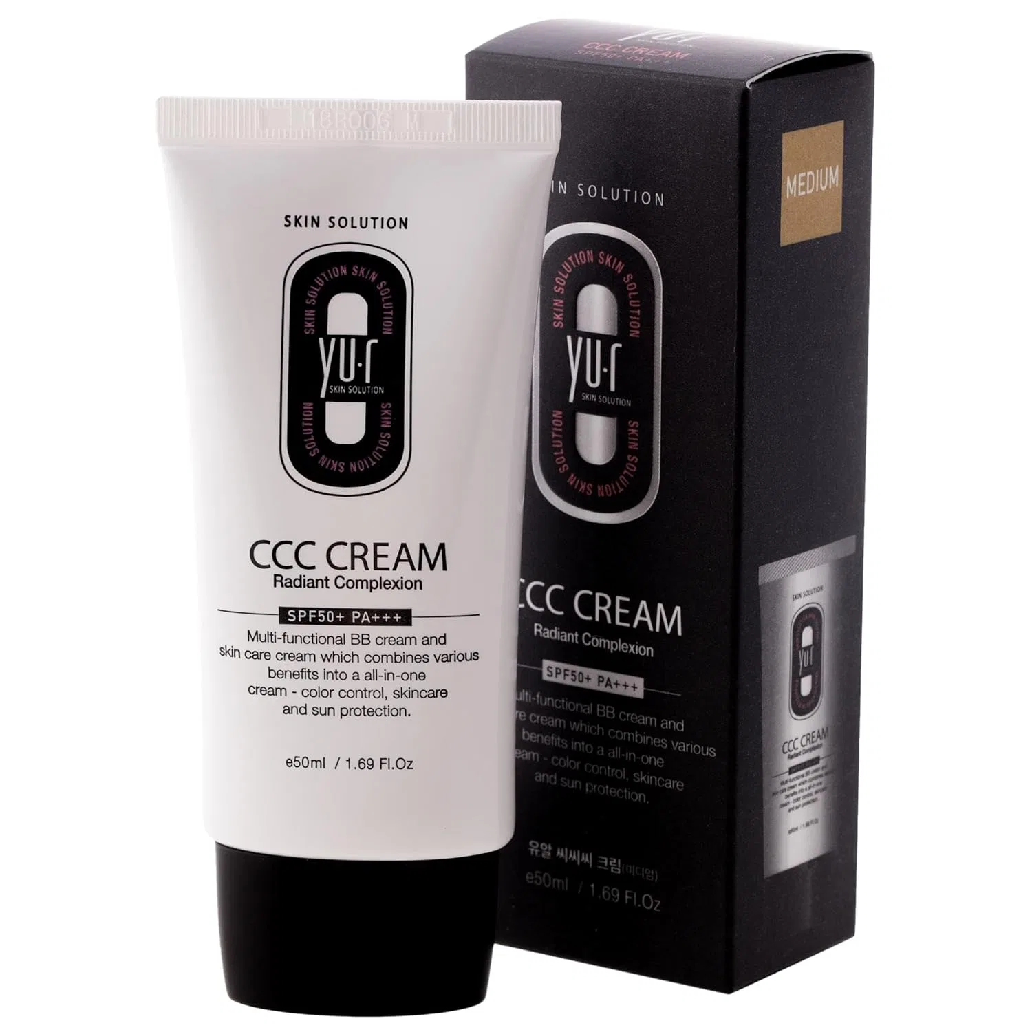 Крем для лица SPF50 YU.R SKIN SOLUTION СС- Yu.r CCC Cream + PA+++ -в-,, Medium