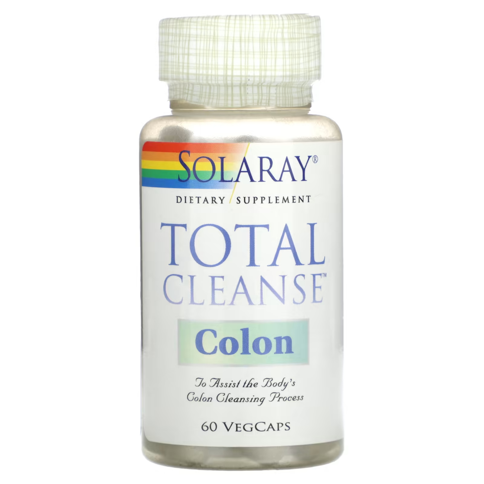 

Добавка Solaray Total Cleanse Colon, 60 растительных капсул