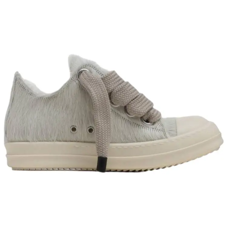 RICK OWENS Женские кроссовки для скейтбординга RO Jumbo Laces Low Top серый — фото 3