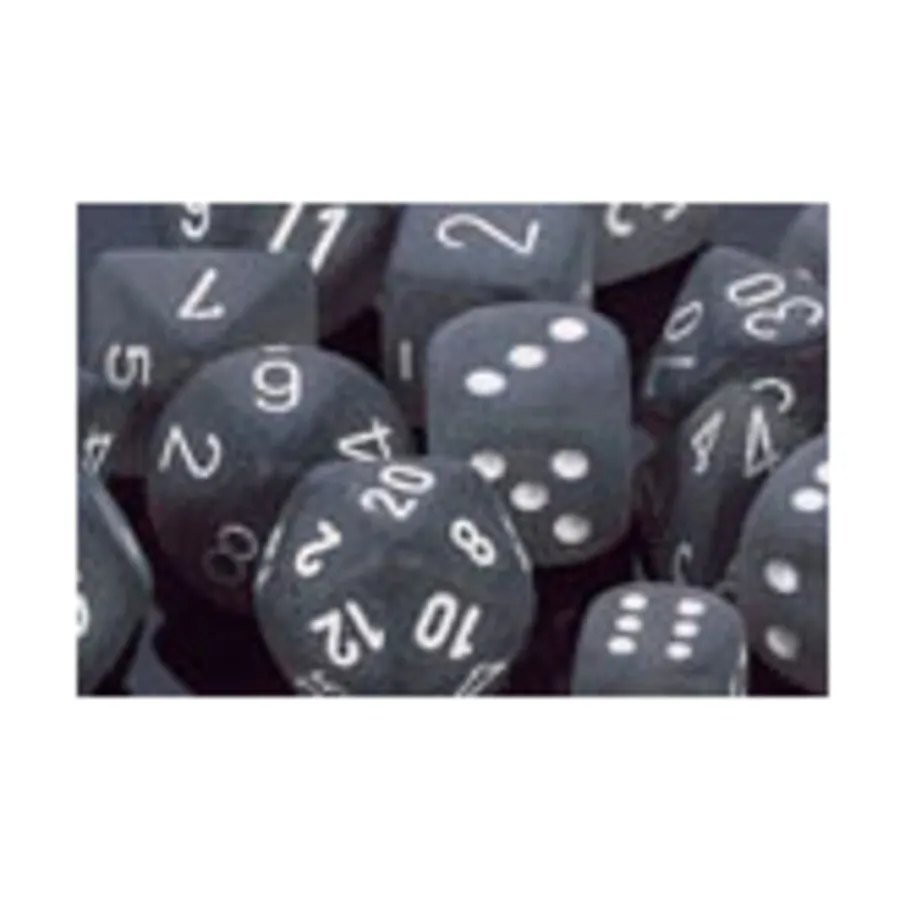 

Poly Set Дымчатый с белым (7), Dice - Frosted - Poly Sets (Chessex)