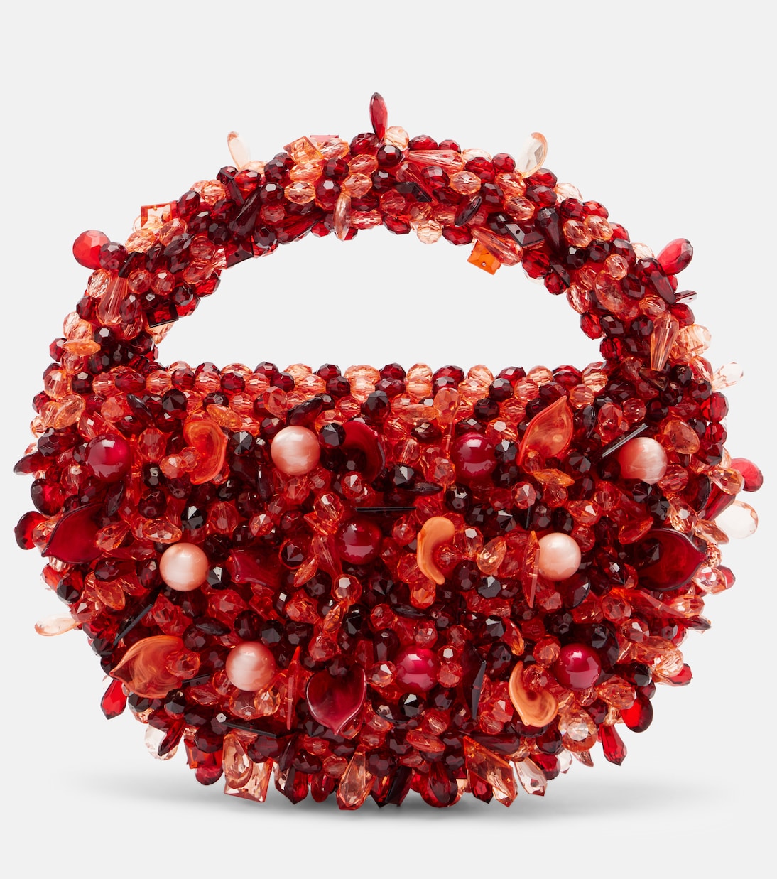

Мини-сумка Coral с декоративными элементами Clio Peppiatt, Red Coral