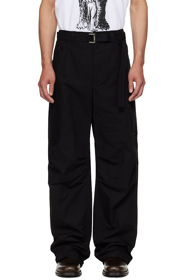 

Рипстоп штаны карго Sacai, черный