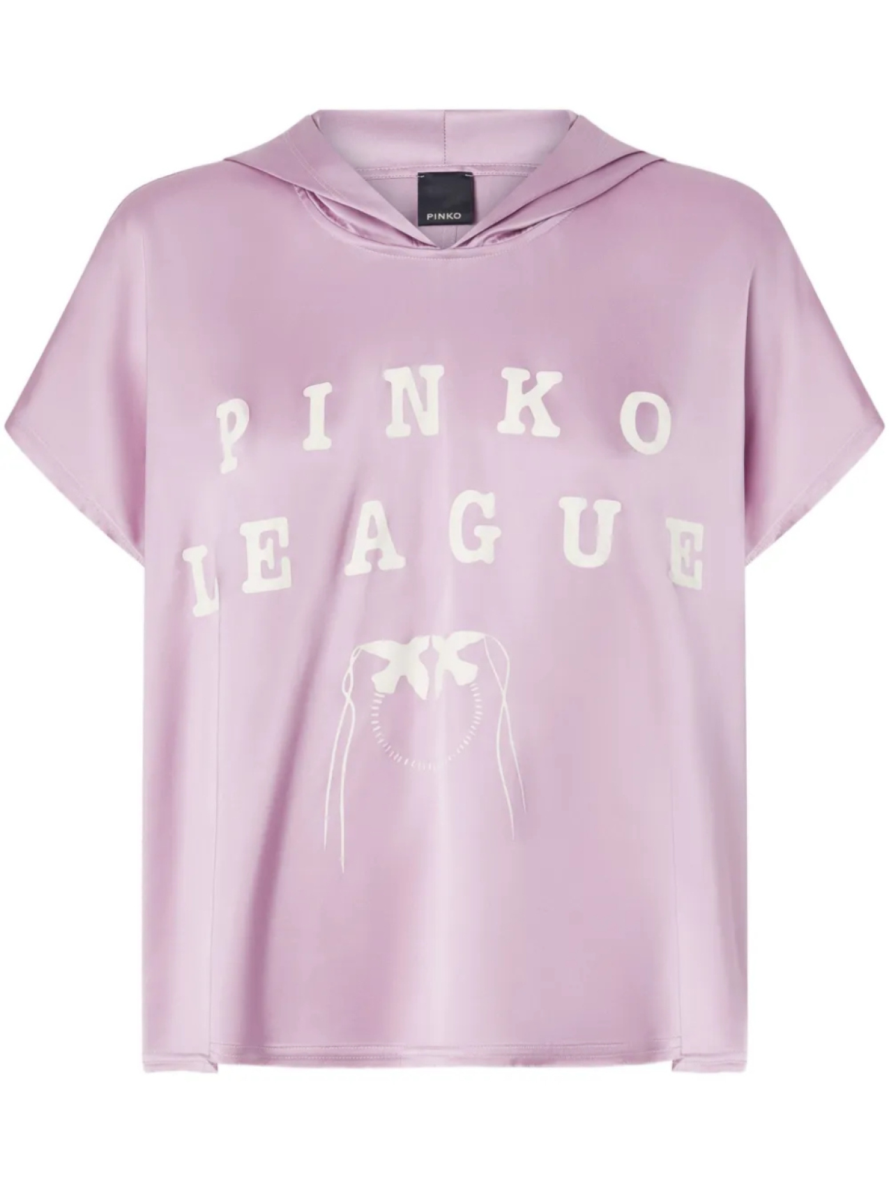 

Блузка с капюшоном и логотипом PINKO, розовый
