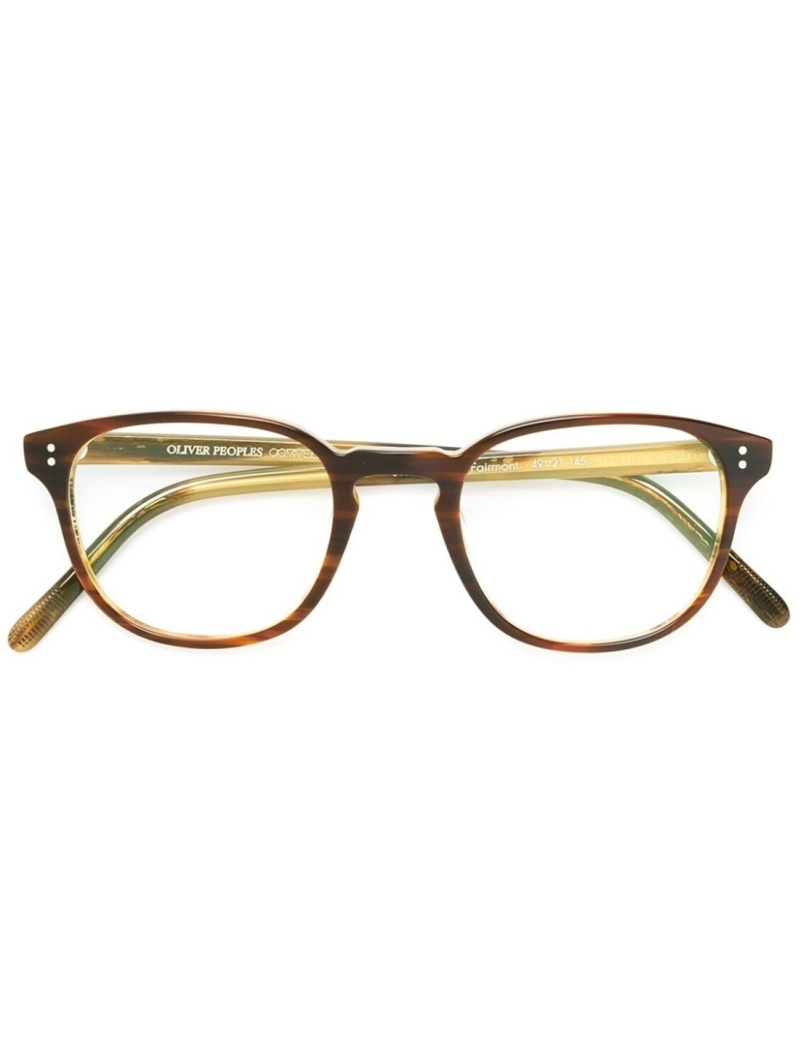 

Oliver Peoples очки Fairmont, коричневый