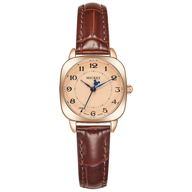 

Disney Часы Quartz Movement Leather Strap Watch Women's Watch Gold Dial